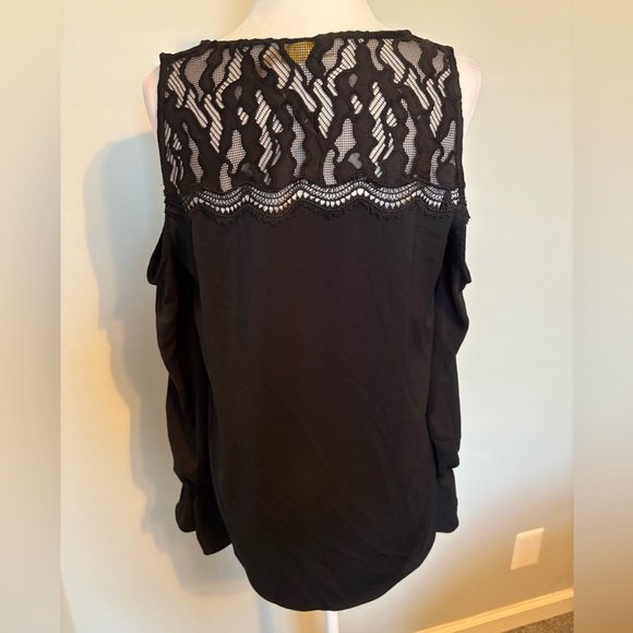 RAMY BROOK Abigail Black Lace Cold Shoulder Blouse - Picture 6 of 8